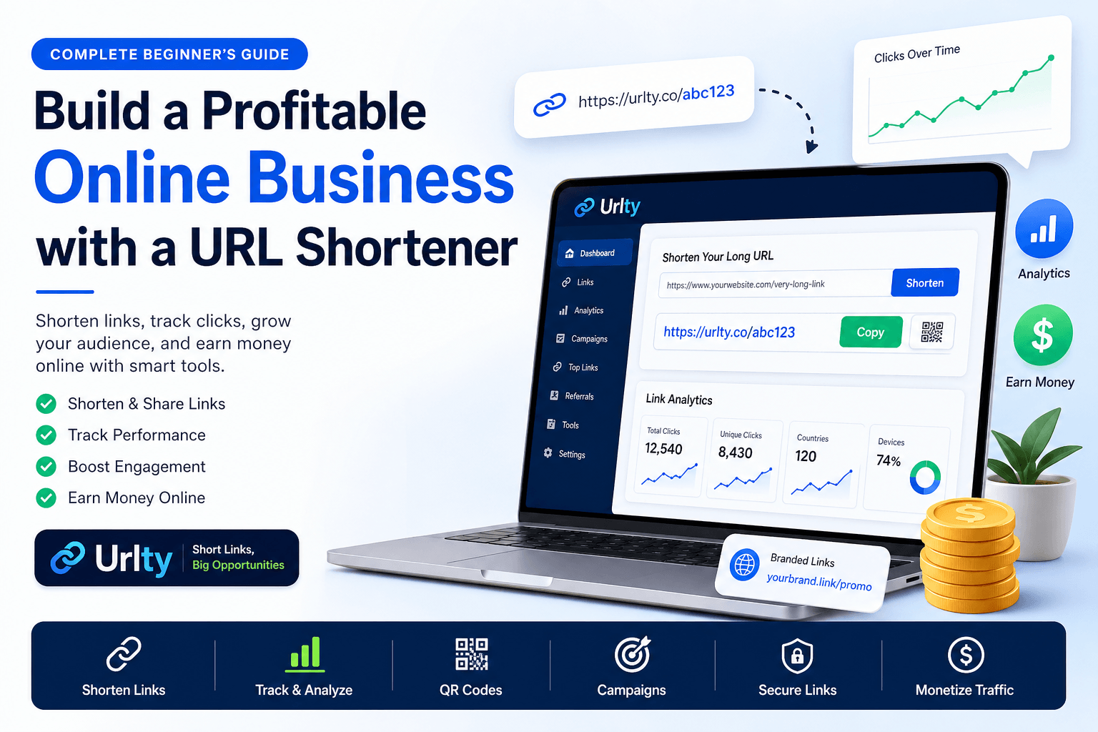 Build a Profitable Online Business with a URL Shortener: Complete Beginner’s Guide